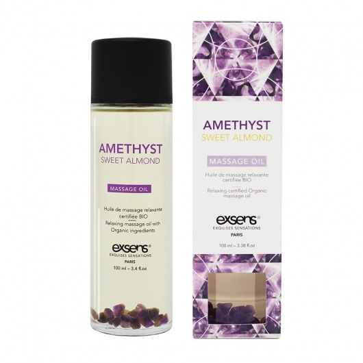 Органическое массажное масло AMETHYST SWEET ALMOND - 100 мл. - Exsens - купить с доставкой в Ижевске