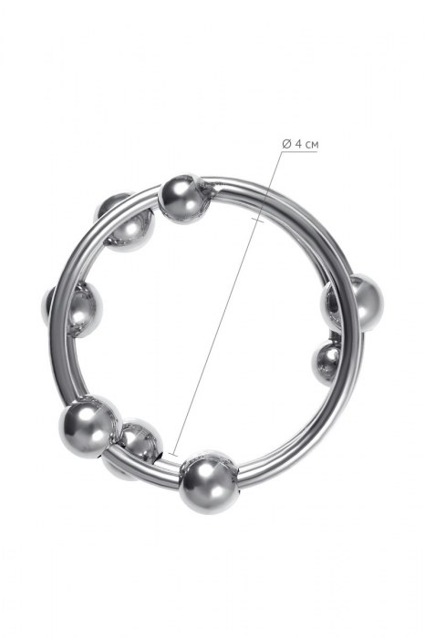 Большое металлическое кольцо под головку пениса - ToyFa - купить с доставкой в Ижевске