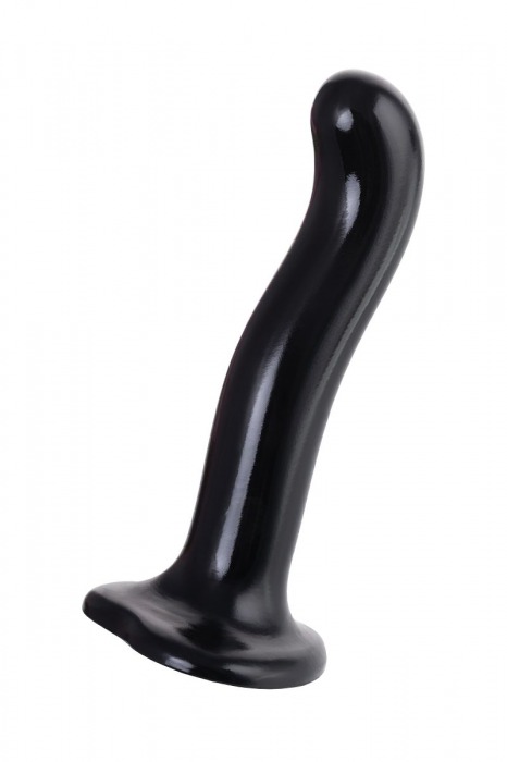 Черный стимулятор для пар P G-Spot Dildo Size M - 18 см. - Strap-on-me - в Ижевске купить с доставкой