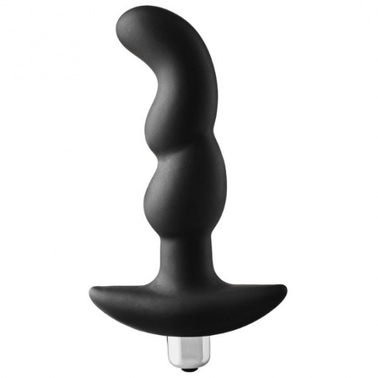 Черная вибропробка для простаты FantASStic Vibrating Prostate Plug - 14,5 см. - Dream Toys - в Ижевске купить с доставкой