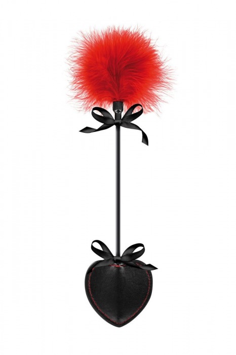 Стек с пуховкой Sweet Caress Feather Whip - 44 см. - Sweet Caress - купить с доставкой в Ижевске