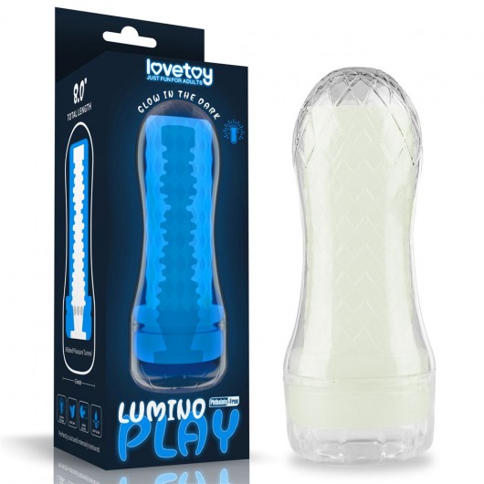 Светящийся в темноте мастурбатор Lumino Play Masturbator Ribbed - Lovetoy - в Ижевске купить с доставкой