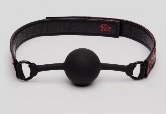 Кляп-шар на двусторонних ремешках Reversible Silicone Ball Gag - Fifty Shades of Grey - купить с доставкой в Ижевске