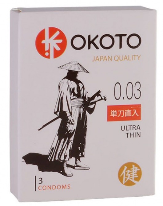 Ультратонкие презервативы OKOTO Ultra Thin - 3 шт. - Sitabella - купить с доставкой в Ижевске