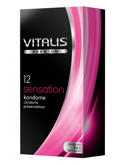 Презервативы VITALIS PREMIUM sensation с пупырышками и кольцами - 12 шт. - Vitalis - купить с доставкой в Ижевске
