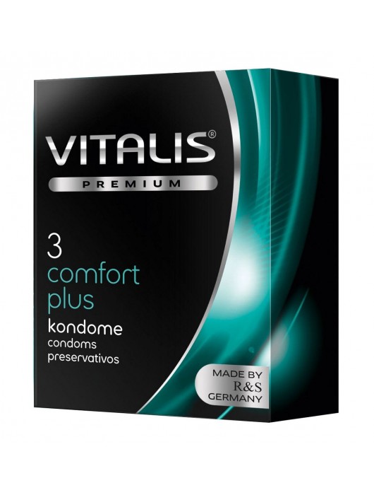 Контурные презервативы VITALIS PREMIUM comfort plus - 3 шт. - Vitalis - купить с доставкой в Ижевске