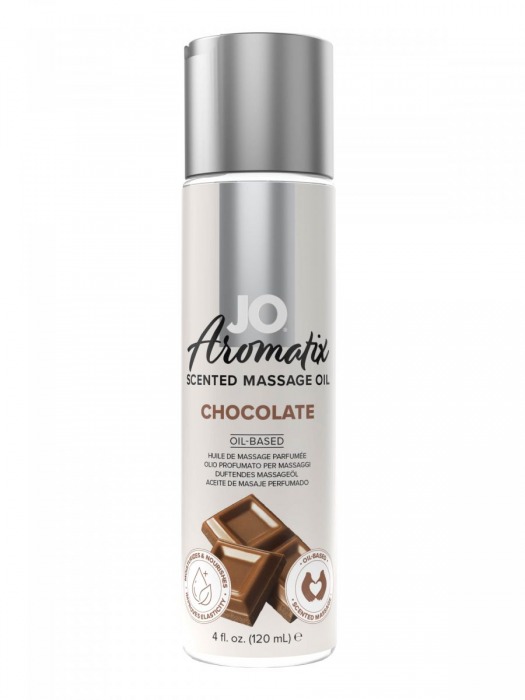 Массажное масло JO Aromatix Massage Oil Chocolate с ароматом шоколада - 120 мл. - System JO - купить с доставкой в Ижевске