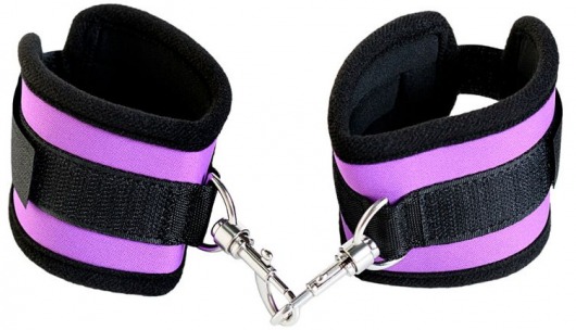 Наручники из неопрена фиолетового цвета - ToyFa - купить с доставкой в Ижевске