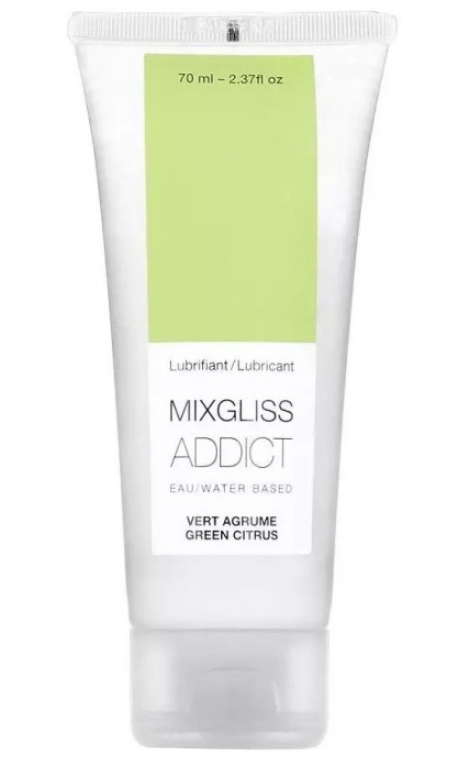 Смазка на водной основе Mixgliss Addict с ароматом цитруса - 70 мл. - Mixgliss - купить с доставкой в Ижевске