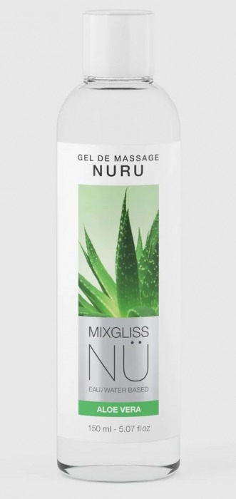 Массажный гель на водной основе Mixgliss NU Aloe Vera - 150 мл. - Strap-on-me - купить с доставкой в Ижевске