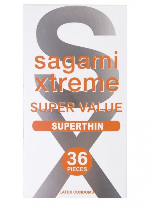 Ультратонкие презервативы Sagami Xtreme Superthin - 36 шт. - Sagami - купить с доставкой в Ижевске