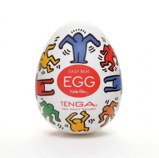 Мастурбатор-яйцо Keith Haring EGG DANCE - Tenga - в Ижевске купить с доставкой