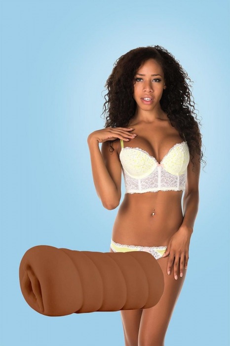 Коричневый мастурбатор-вагина BRIANNA - Dream Toys - в Ижевске купить с доставкой