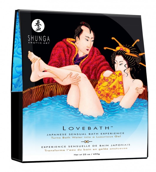 Соль для ванны Lovebath Ocean temptation, превращающая воду в гель - 650 гр. - Shunga - купить с доставкой в Ижевске