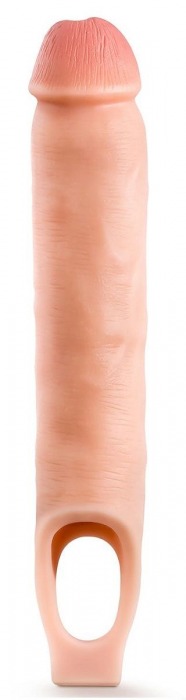 Телесная насадка-удлинитель 11.5 Inch Silicone Cock Sheath Penis Extender - 29,2 см. - Blush Novelties - в Ижевске купить с доставкой