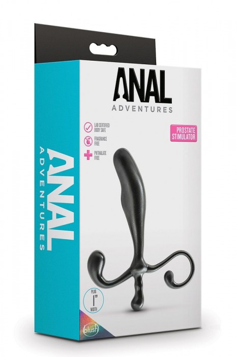 Черный стимулятор простаты Prostate Stimulator - 12,7 см. - Blush Novelties - в Ижевске купить с доставкой