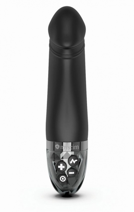 Черный вибратор с электростимуляцией Real Deal Neal - 16,5 см. - MyStim - купить с доставкой в Ижевске