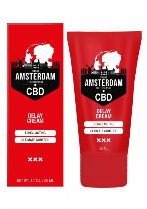 Крем-пролонгатор CBD from Amsterdam Delay Cream - 50 мл. - Shots Media BV - купить с доставкой в Ижевске