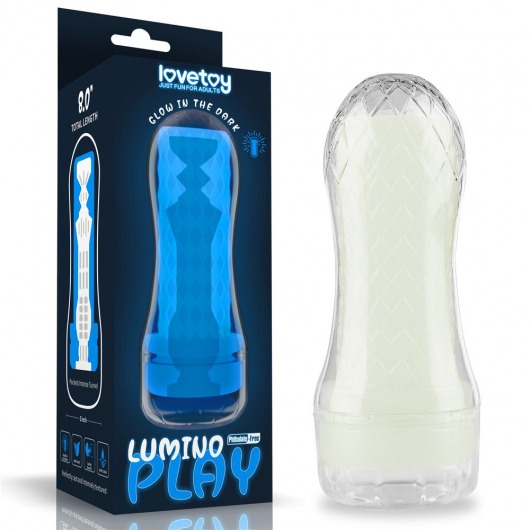 Светящийся в темноте мастурбатор Lumino Play Masturbator Pocketed - Lovetoy - в Ижевске купить с доставкой