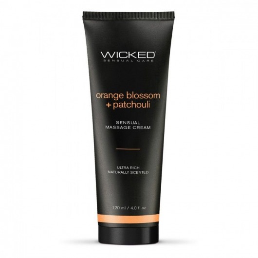 Массажный легкий крем WICKED Orange Blossom plus Patchouli - 120 мл. - Wicked - купить с доставкой в Ижевске