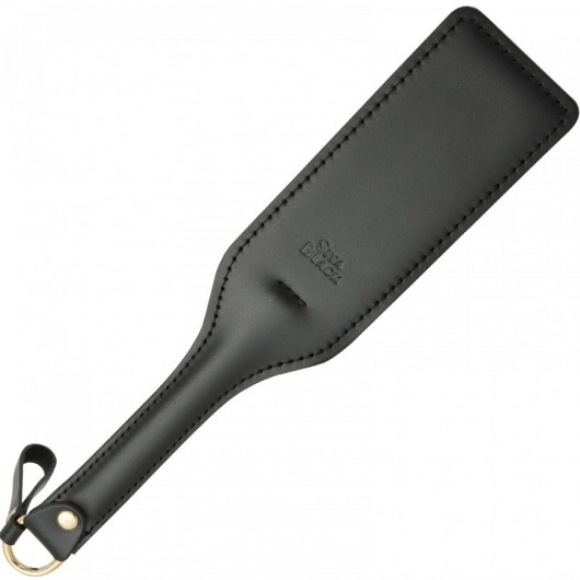 Черная кожаная шлепалка SitaBlack - 30 см. - Sitabella - купить с доставкой в Ижевске