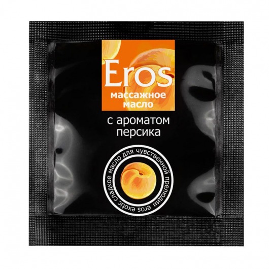 Саше массажного масла Eros exotic с ароматом персика - 4 гр. - Биоритм - купить с доставкой в Ижевске