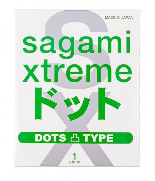 Презерватив Sagami Xtreme Type-E с точками - 1 шт. - Sagami - купить с доставкой в Ижевске