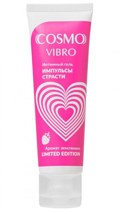 Возбуждающий гель на водно-силиконовой основе Cosmo Vibro с ароматом земляники - 50 гр. - Биоритм - купить с доставкой в Ижевске