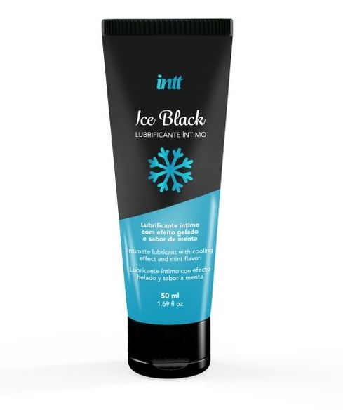 Лубрикант на водной основе Ice Black с ледяным эффектом - 50 мл. - INTT - купить с доставкой в Ижевске