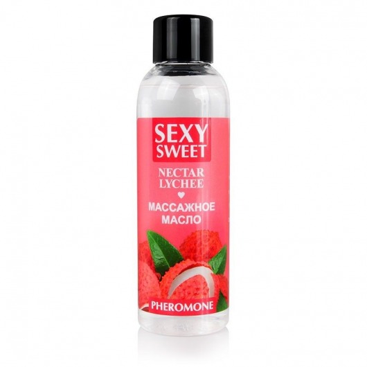 Массажное масло Sexy Sweet Nectar Lychee с феромонами и ароматом личи - 75 мл. - Биоритм - купить с доставкой в Ижевске