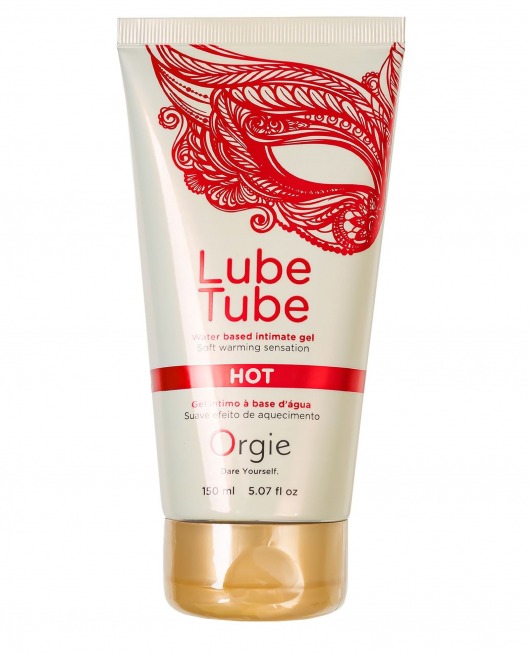 Интимный гель на водной основе Lube Tube Hot с разогревающим эффектом - 150 мл. - ORGIE - купить с доставкой в Ижевске