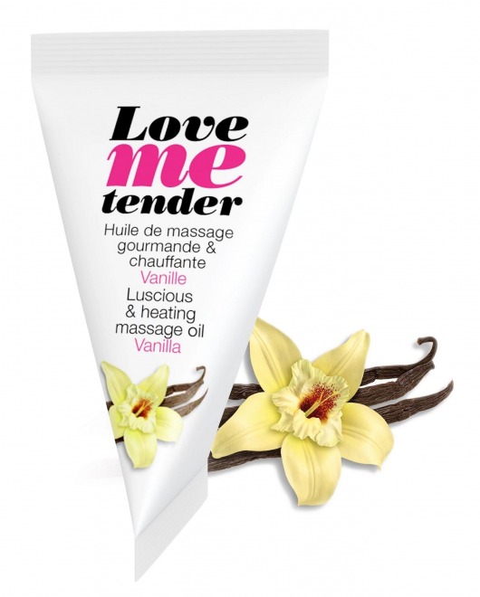 Съедобное согревающее массажное масло Love Me Tender Vanilla с ароматом ванили - 10 мл. - Love to Love - купить с доставкой в Ижевске