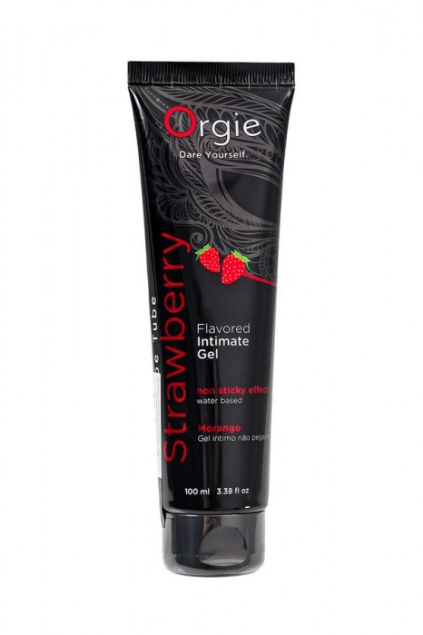 Интимный гель на водной основе Lube Tube Strawberry с клубничным вкусом - 100 мл. - ORGIE - купить с доставкой в Ижевске