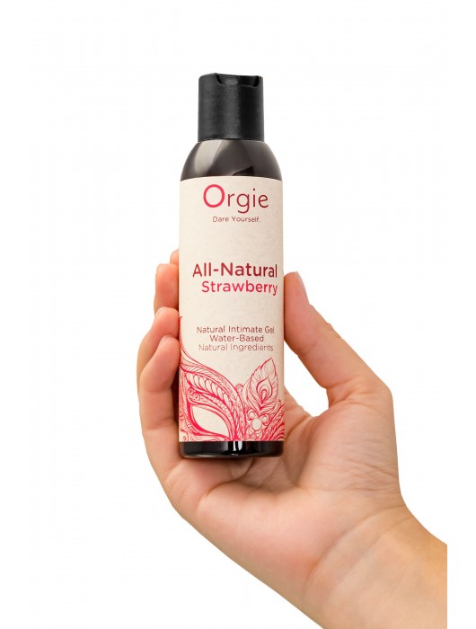 Интимный гель на водной основе All-Natural Strawberry с ароматом клубники - 150 мл. - ORGIE - купить с доставкой в Ижевске