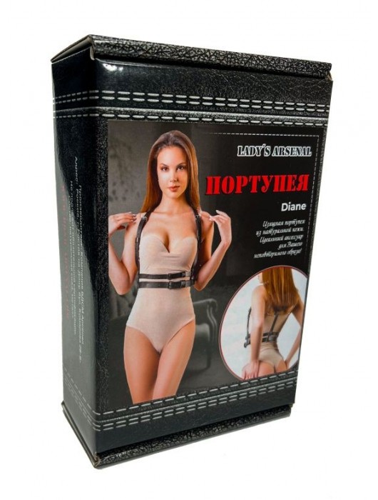 Изящная портупея из натуральной кожи Diane - БДСМ Арсенал - купить с доставкой в Ижевске