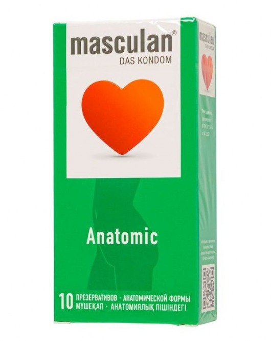 Презервативы анатомической формы Masculan Anatomic - 10 шт. - Masculan - купить с доставкой в Ижевске