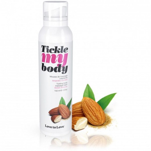 Массажная хрустящая пенка Tickle My Body Sweet Almonds с ароматом миндаля - 150 мл. - Love to Love - купить с доставкой в Ижевске