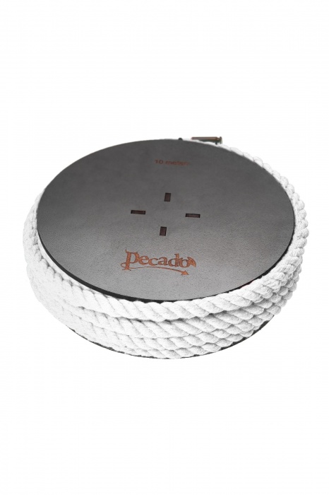 Белая веревка для шибари на катушке - 10 м. - Pecado - купить с доставкой в Ижевске