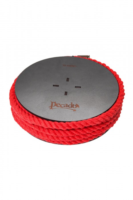 Красная веревка для шибари на катушке - 10 м. - Pecado - купить с доставкой в Ижевске