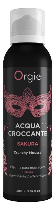 Хрустящая пенка для массажа Orgie Acqua Croccante Sakura с ароматом сакуры - 150 мл. - ORGIE - купить с доставкой в Ижевске