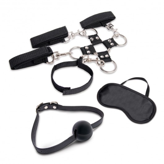 Набор для фиксации из 7 предметов Hogtie   Ball Gag Kit - Lux Fetish - купить с доставкой в Ижевске