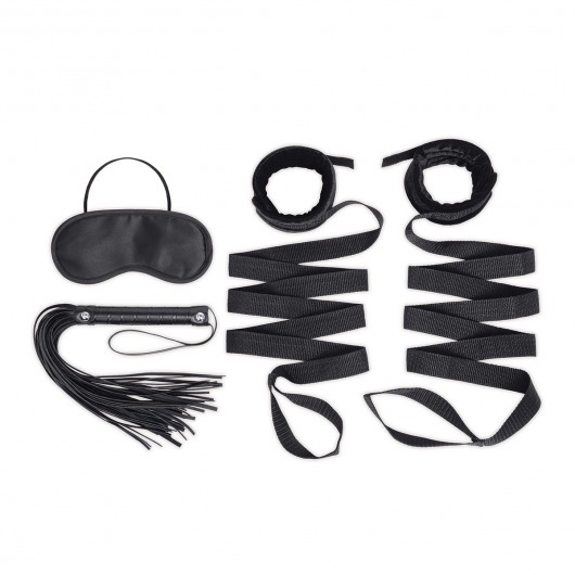 Эротический набор 4PC Bondage Bed Strap   Flogger Kit - Lux Fetish - купить с доставкой в Ижевске