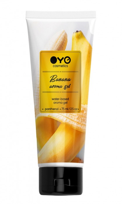 Лубрикант на водной основе OYO Aroma Gel Banana с ароматом банана - 75 мл. - OYO - купить с доставкой в Ижевске