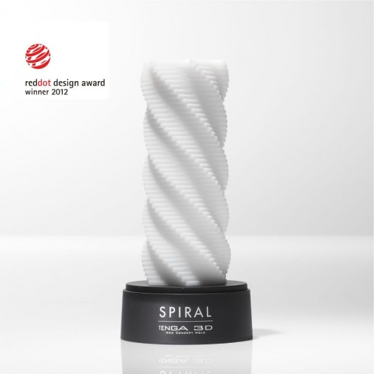 Белый 3D мастурбатор SPIRAL - Tenga - в Ижевске купить с доставкой