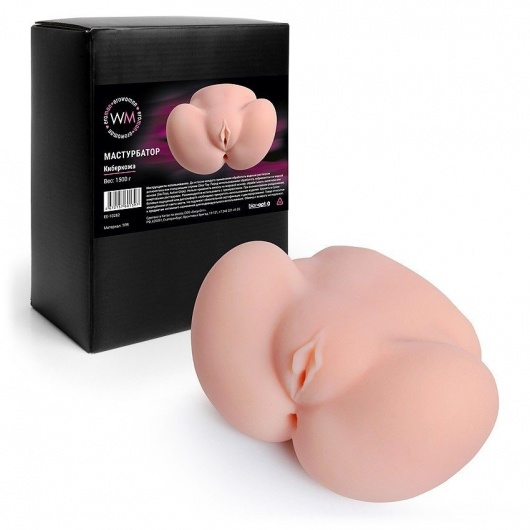 Реалистичный мастурбатор с двумя функциональными отверстиями - Erowoman-Eroman - в Ижевске купить с доставкой