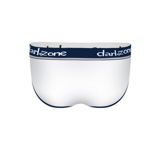 Белые мужские трусы-брифы с вырезом - Darkzone купить с доставкой