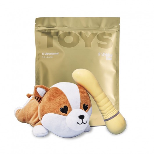 Желтый вибратор G-точки Shibae Toys - 17,5 см. - Friday Bae