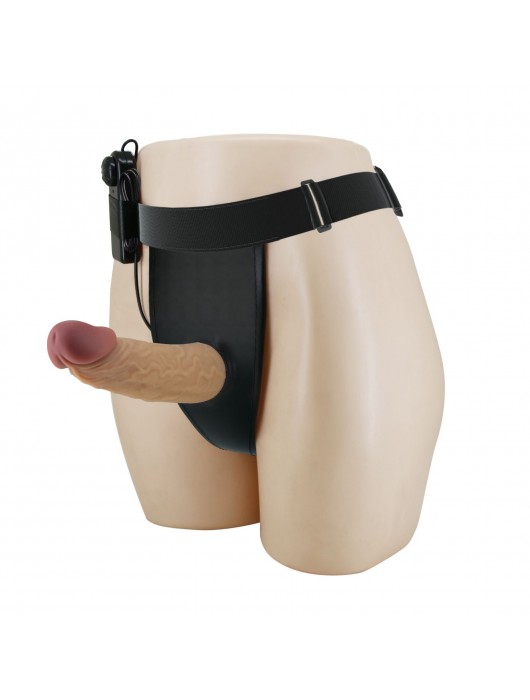 Полый вибрострапон на регулируемых трусиках Draven - 17,5 см. - Baile - купить с доставкой в Ижевске