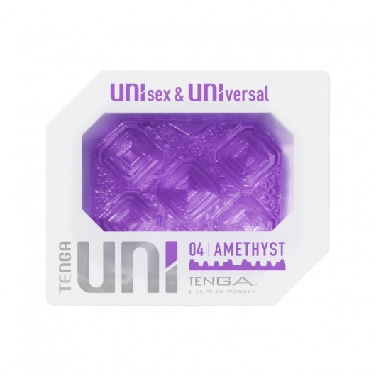 Фиолетовый мастурбатор-стимулятор Tenga Uni Amethyst - Tenga - в Ижевске купить с доставкой