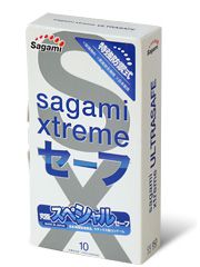 Презервативы Sagami Xtreme Ultrasafe с двойным количеством смазки - 10 шт. - Sagami - купить с доставкой в Ижевске